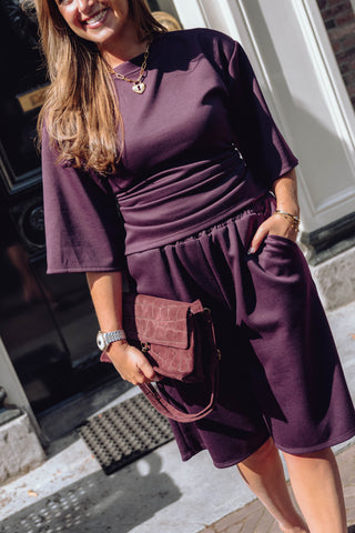 Bente Set - Aubergine