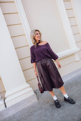 Bianca Knit - Aubergine