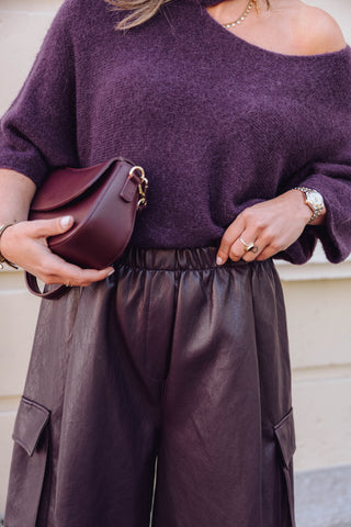 Bianca Knit - Aubergine