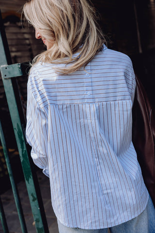 Cato Blouse - Lichtblauw