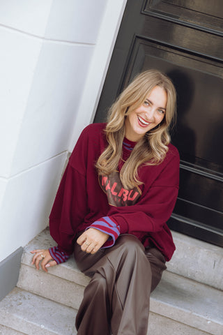 Malibu Sweater - Bordeaux