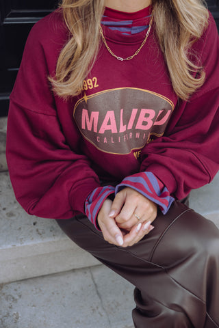 Malibu Sweater - Bordeaux