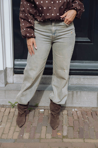 Evy Wide Leg Jeans - Dusty Denim