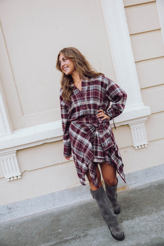 Aria Blouse - Bordeaux