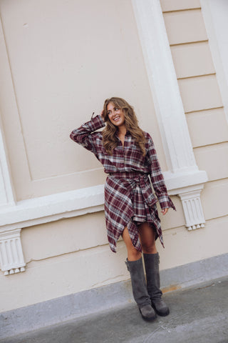 Aria Blouse - Bordeaux
