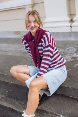 Gaby Scarf - Bordeaux