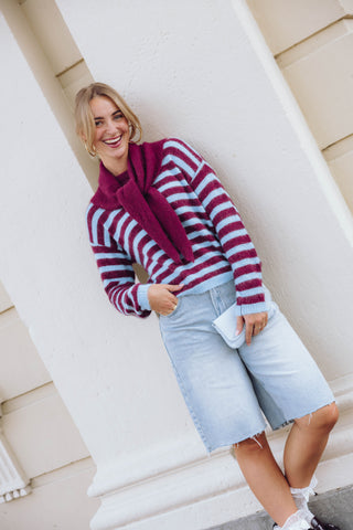 Gaby Scarf - Bordeaux