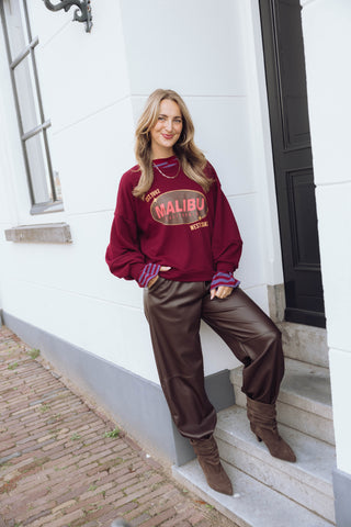 Emma PU Pants - Bruin