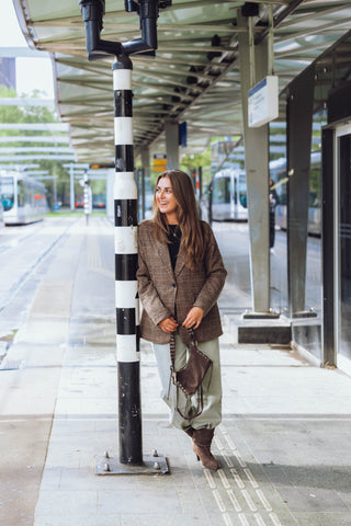 Esther Ruit Blazer - Bruin