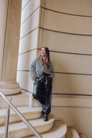 Iris PU Pants - Zwart