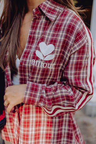 Amour Ruit Blouse - Bordeaux