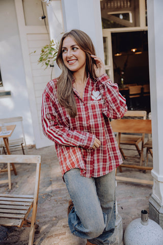 Amour Ruit Blouse - Bordeaux