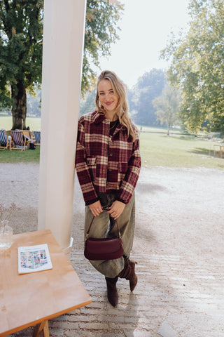 Kenza Ruit Jacket - Bordeaux
