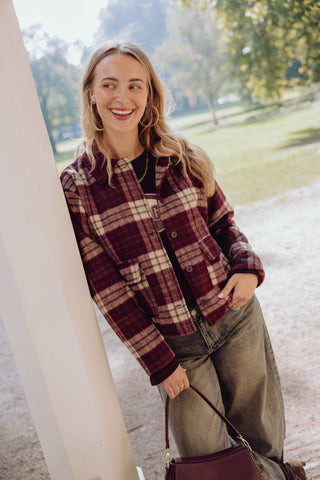 Kenza Ruit Jacket - Bordeaux