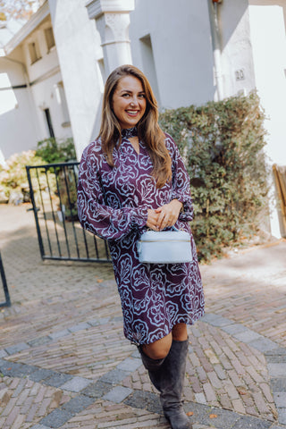 Kim Dress - Paars/Blauw