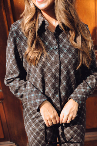 Loiza Ruit Blouse - Bruin