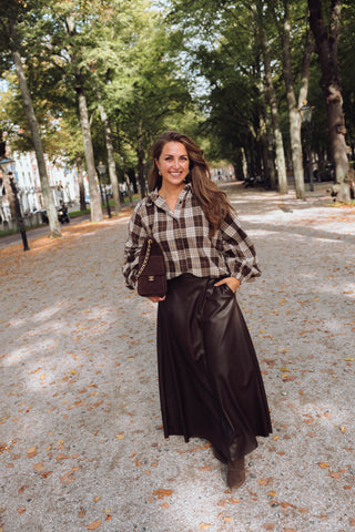 Lynn Ruit Blouse - Bruin