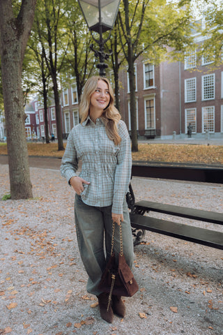 Lola Ruit Blouse - Blauw