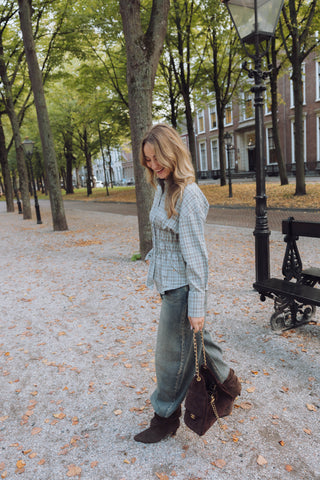 Lola Ruit Blouse - Blauw