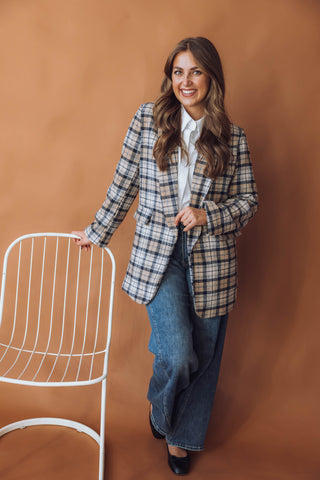 Lucy Ruit Blazer - Navy