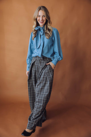 Lena Pleated Pants - Bruin