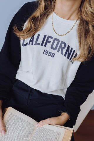 California 1998 Longsleeve - Navy/Wit