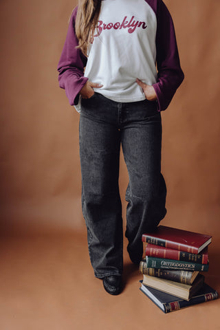 Kelly Barrel Jeans - Washed Grey