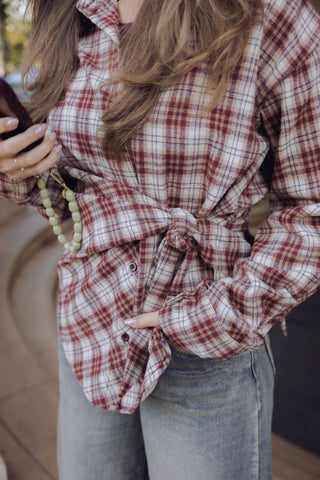 Lisanne Ruit Blouse - Bordeaux