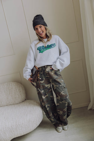 Vita Barrel Jeans - Camouflage