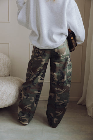 Vita Barrel Jeans - Camouflage
