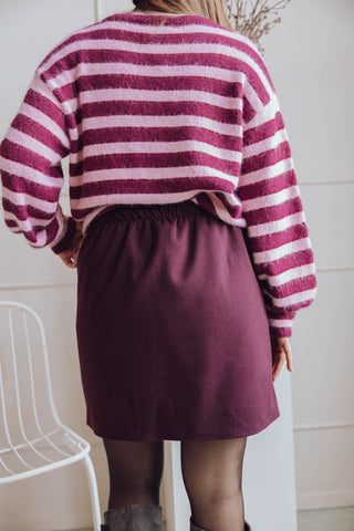 Reza Skirt - Bordeaux