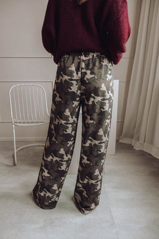 Noel Camouflage Pants - Bordeaux