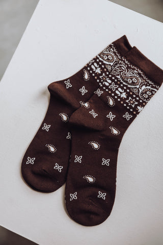 Paisley Socks - Bruin