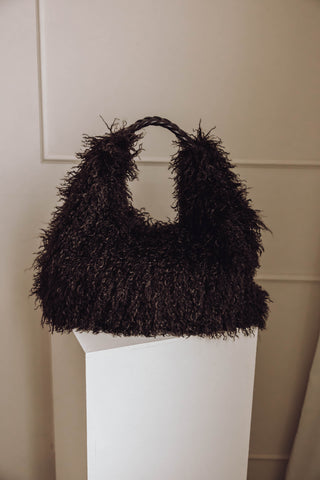 Fluffy Handbag - Bruin
