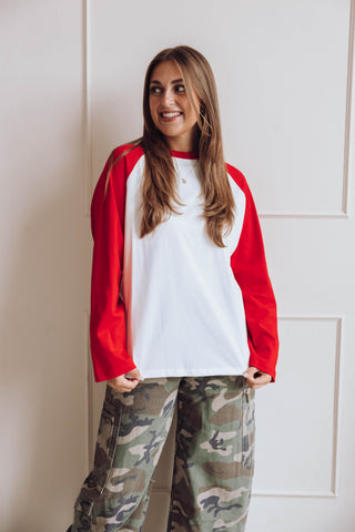 Ryan Longsleeve - Rood/Wit