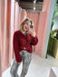Yade Cardigan - Bordeaux