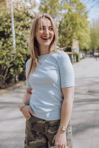 Yade Top - Lichtblauw