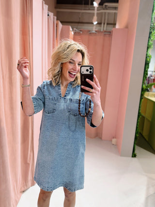 Yvette Dress - Denim